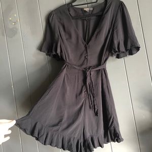 Black Button Down Romper